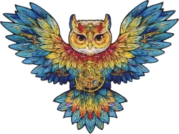 Medinė dėlionė Pelėda RoboTime