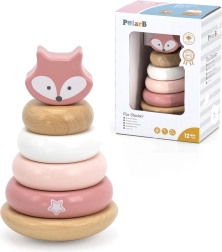 Medinė dėliojama piramidė lapiukas PolarB iš VIGA