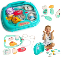 Woopie medicininis lagaminėlis mažiesiems gydytojams su šviesa ir garsu