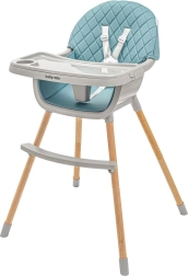 Kūdikio maitinimo kėdutė Baby Mix Freja, medinė, prislopintos žalios spalvos