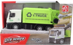 Šiukšliavežė su atbulinės eigos mechanizmu iš metalo ir plastiko