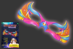 Šviečianti kaukė vakarėliams