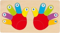 Wooden insert puzzle hands goki