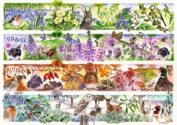 Dėlionė TREFL Premium Plus arbatos metas: keturi metų laikai 1000 detalių