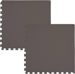 HUMBI Foam Mat 120 × 60, large waterproof puzzle, safe, 2 pcs, brown