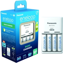 Įkroviklis Eneloop Basic BQCC51 + 4x AA baterijos