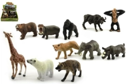 Safari ZOO animal figures plastic 10 cm, mixed species