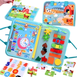 Montessori jutiminė veiklų knygelė vaikams