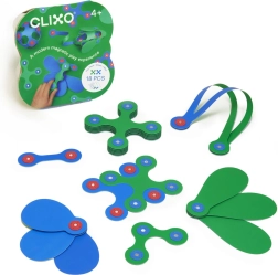 Clixo itzy žaliai mėlynas magnetinis konstruktorius 18 vnt.