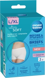 Canpol babies nėščiosios ir pogimdyminės kelnaitės 2in1 L/XL – 2 vnt.