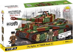 Konstruktorius COBI Pz.Kpfw. VI Tiger Ausf. E – tankas masteliu 1:35, 870 dalių