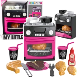My Little Home Kids' Kitchen with Oven – pink with lights and sounds
