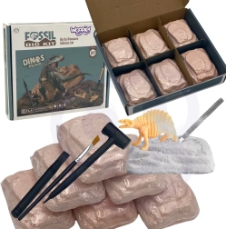 WOOPIE kasinėjimų rinkinys 6i1 mažojo archeologo dinozaurų skeletrai