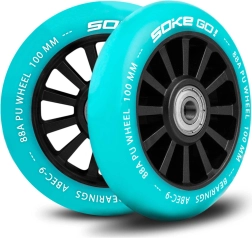 Wheels for Scooter 100 mm Turquoise 2 pcs SOKE
