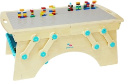 2Kids Toys žaidimų stalas konstruktoriams su laikymo dėžėmis