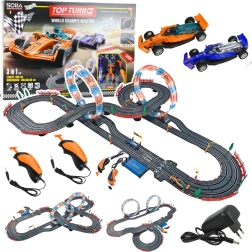 3-in-1 Racing Track with Illuminated Loops, Cars and Controllers 560 cm