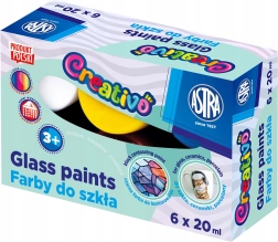 Dažai stiklui ASTRA CREATIVO 6×20 ml