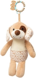 Pliušinis šuniukas su vibracija BABY MIX, rudas