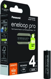 Įkraunamosios baterijos ENELOOP PRO AAA 930 mAh – 4 vnt. rinkinys