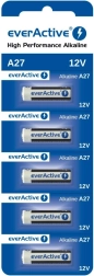Šarminės baterijos 27A 12V, lizdinė pakuotė 5 vnt. everActive