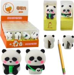 Panda drožtukas ploniems pieštukams ir spalvotiems pieštukams