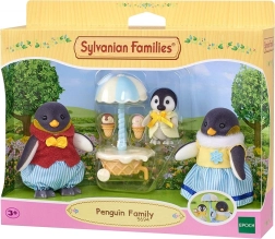 Sylvanian Families pingvinų šeima su ledų vežimėliu