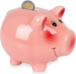 Keraminė taupyklė kiaulaitės formos, 12 cm