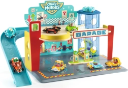 Medinė garažas Crazy Motors nuo Djeco