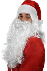 Mikulajaus perukas su barzda suaugusiesiems