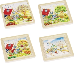 Developmental Wooden Puzzle Seasons