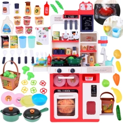 Interaktyvi vaikų virtuvėlė su šviesomis, garsais ir garais