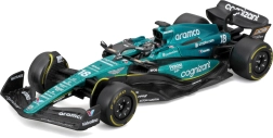 Bburago 1:43 Formula 1 Aston Martin AMR23 #18 Lance Stroll – metalinis modelis su vairuotoju dovaninėje dėžutėje