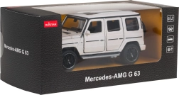 Metalinis Mercedes-AMG G 63 modelis su garso efektais, baltas, RASTAR