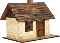 Walachia wooden glue-together model kit of a log cottage