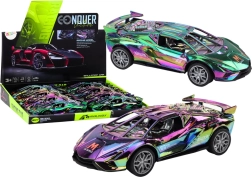 Sportinis chameleono spalvą keičiantis automobiliukas su šviesomis ir garsais