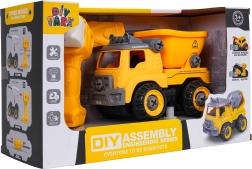 Išardomas statybinis savivartis su grąžtu ir atsuktuvu