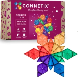 Connetix Rainbow Geometry Pack magnetinių konstruktorių rinkinys, 30 dalių