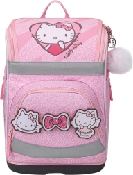 Baagl mokyklinė kuprinė–portfelis Zippy plus Hello Kitty sweet leopard GRS