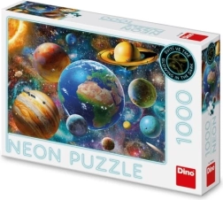Puzzle Neon Planets 1000 Pieces Dino