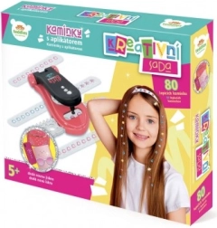 Blizgantys akmenėliai su plaukų ir dekoracijų aplikatoriumi