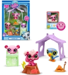 3 figūrėlių rinkinys Littlest Pet Shop Kempingas