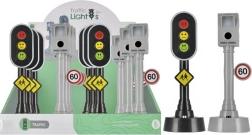 Vaikiškas šviesoforas arba greičio matuoklis su šviesomis ir garsu