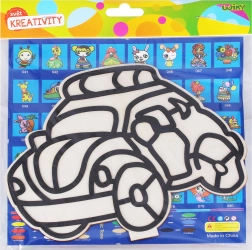 Kūrybinis rinkinys vaikams – medinis paveikslėlis su burbuliukiniu modelinu