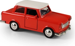 Metal retro Trabant car model 1:32 with pull-back motor