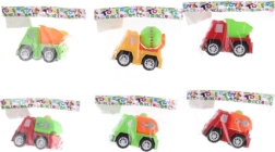 Plastikinis statybinis automobilis su akimis vaikams