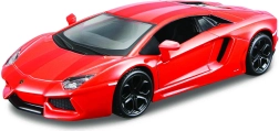 Metalinis modelis Lamborghini Aventador Coupé 1:32 oranžinė metalika – Bburago Hobby