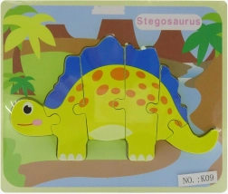 Medinis dinozauro formelių dėlionės įdėklas