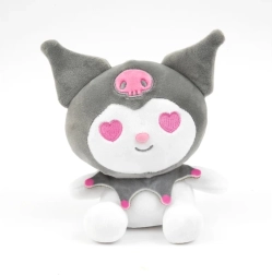 Kuromi plush toy 20 cm gray