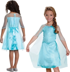 Vaikiškas Elsa iš Disney Frozen kostiumas 109–123 cm (5–6 metų)