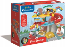 Clementoni Baby automobilių garažas Tumbling Cars – gaisrinė stotis